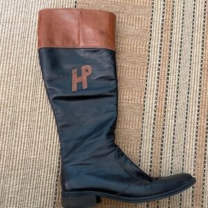 Black and Brown Leather Pratesi Boots Italian